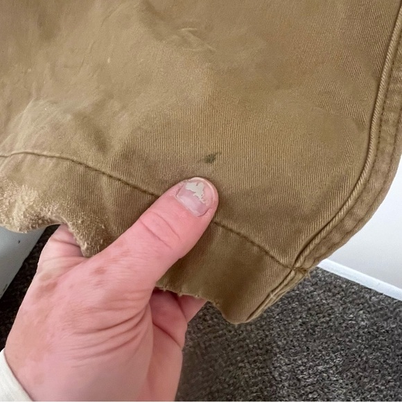 Vintage Abercrombie Fitch Y2K Pants Khaki Tan Cargo Military Skater Baggy Sz 14 - Picture 10 of 14